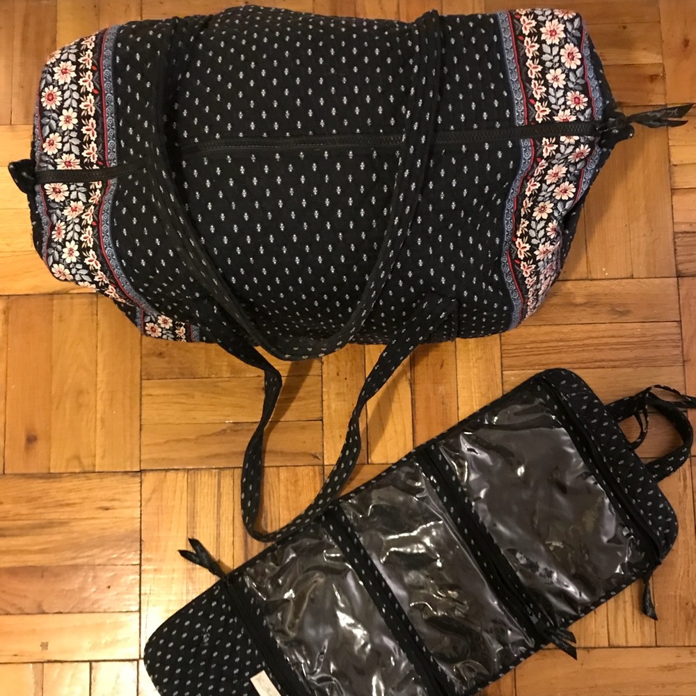 Vera Bradley large duffle & toiletry case
